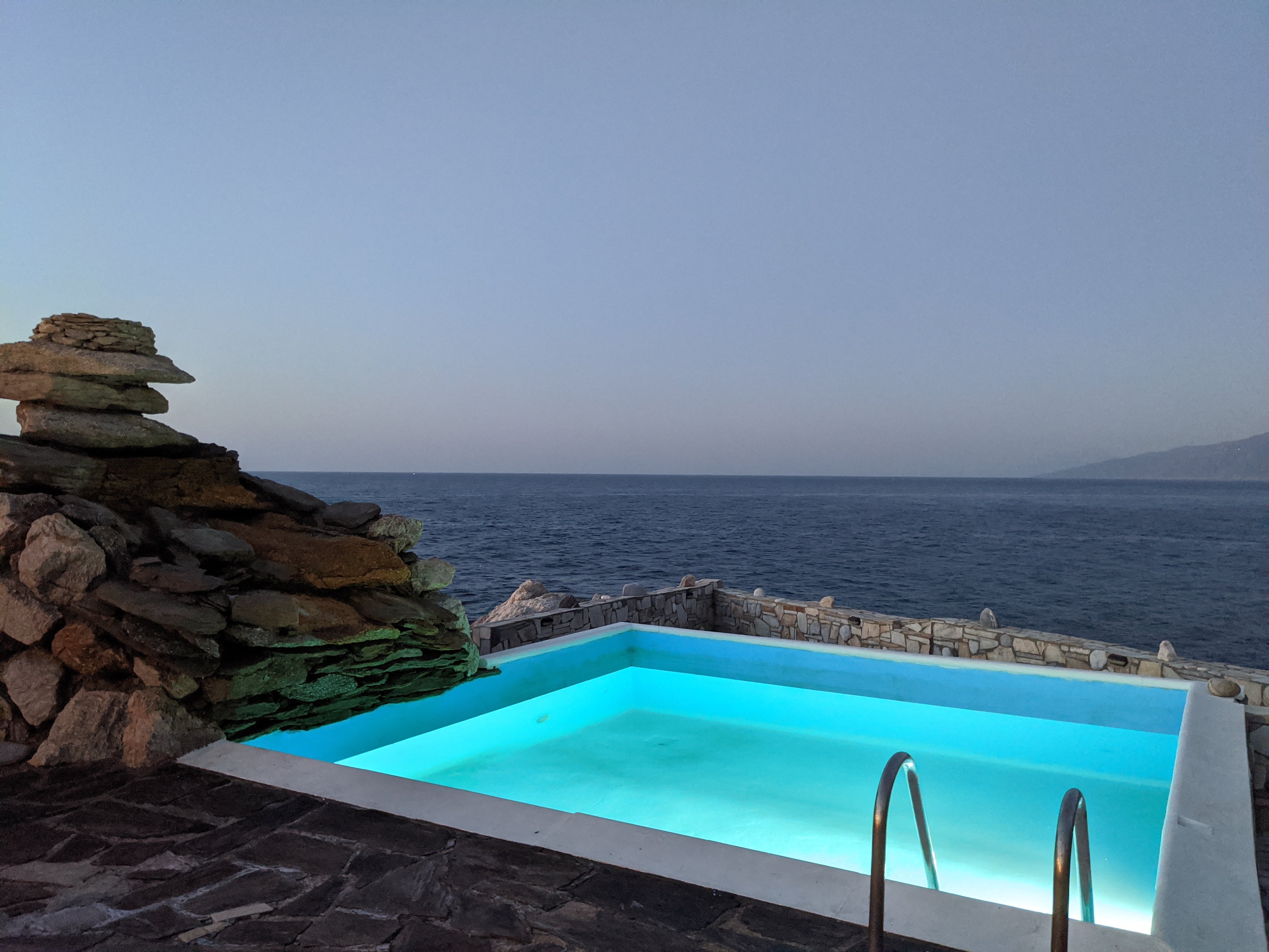 Cavos Bay Hotel In Ikaria-泳池