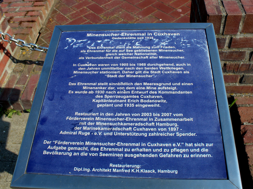 Minensucher - Denkmal