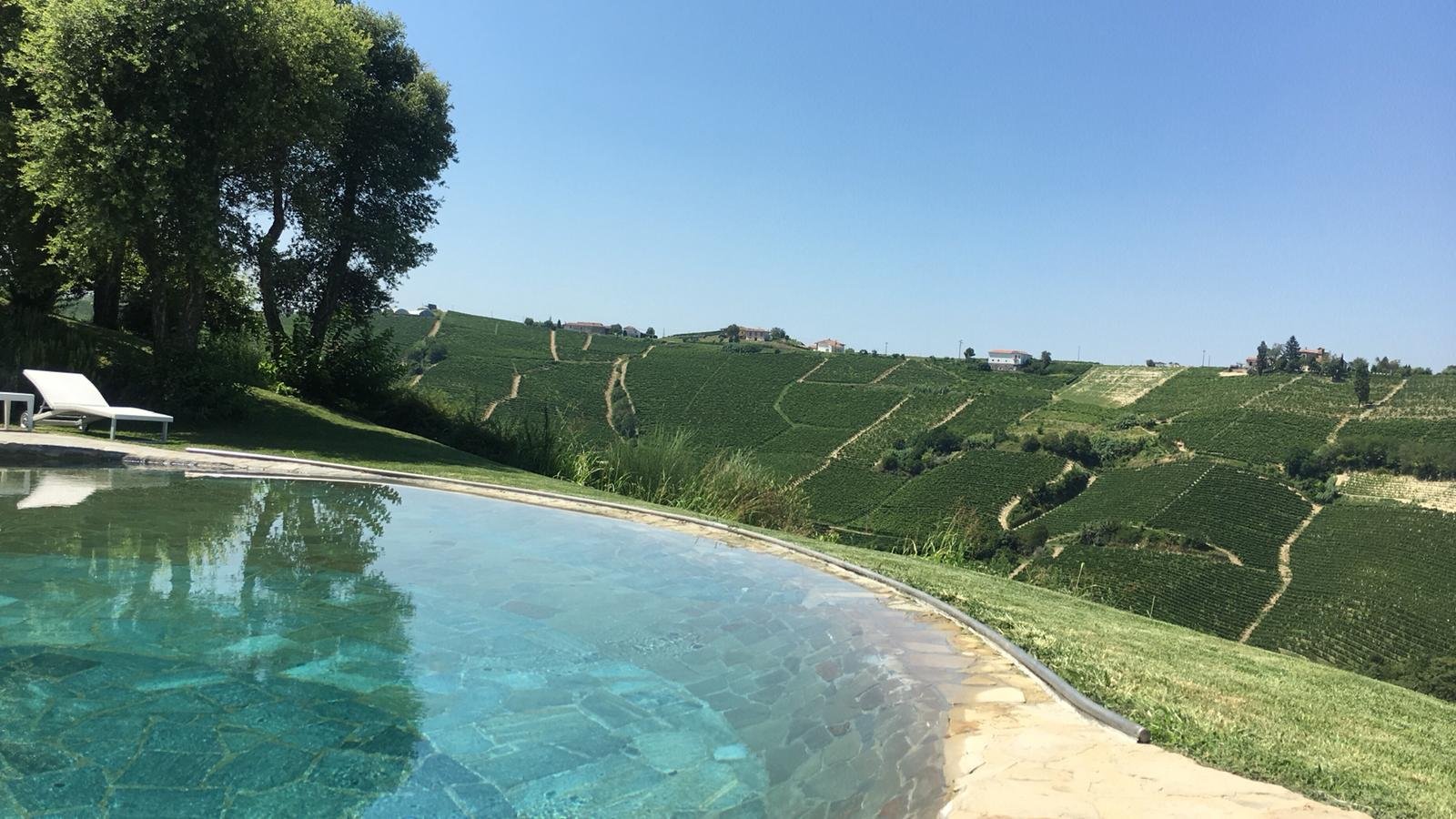 Albergo Castiglione Langhe-泳池