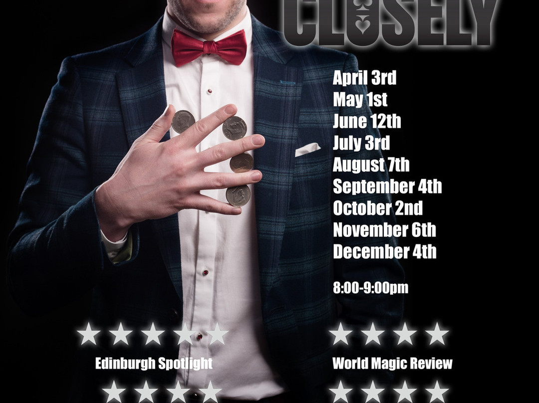 Watch Closely - An Evening of Magic-格拉斯哥必去景点