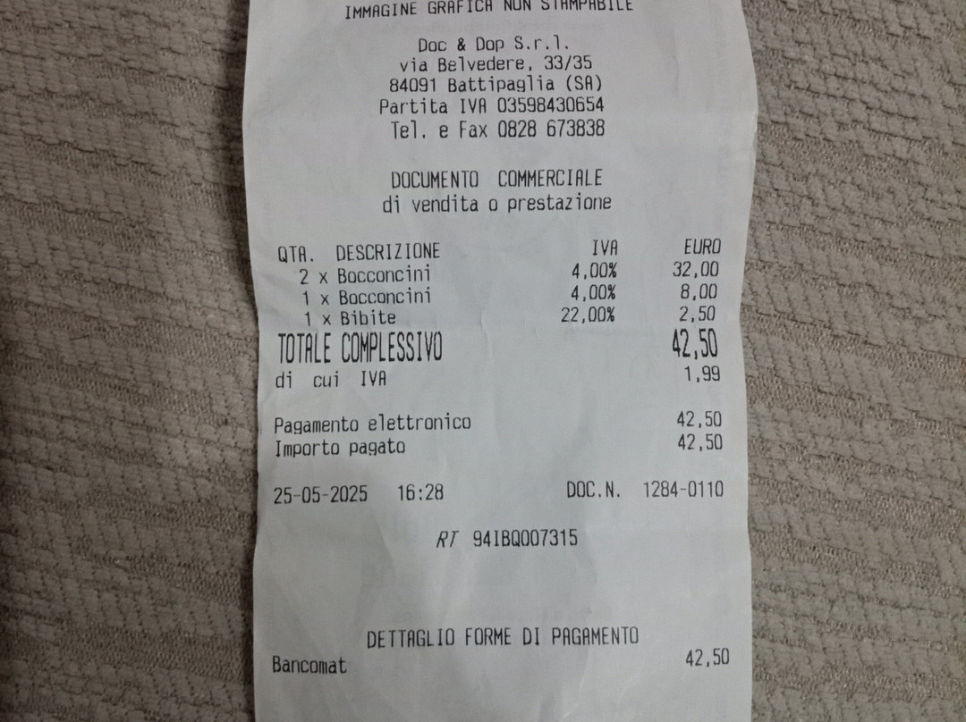 Mozzarella di Bufala Bistrot A Muzzarell Ro Barone