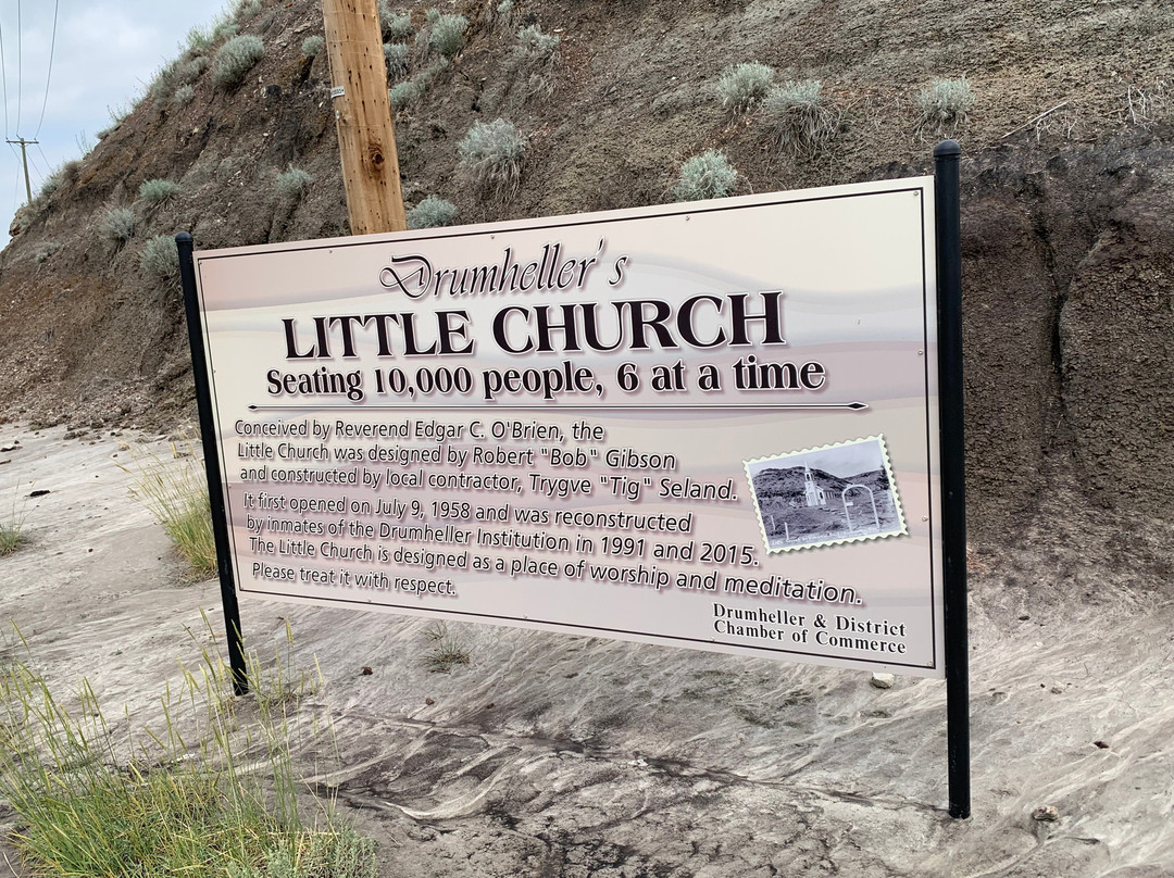 Drumheller's Little Church-德兰赫勒必去景点