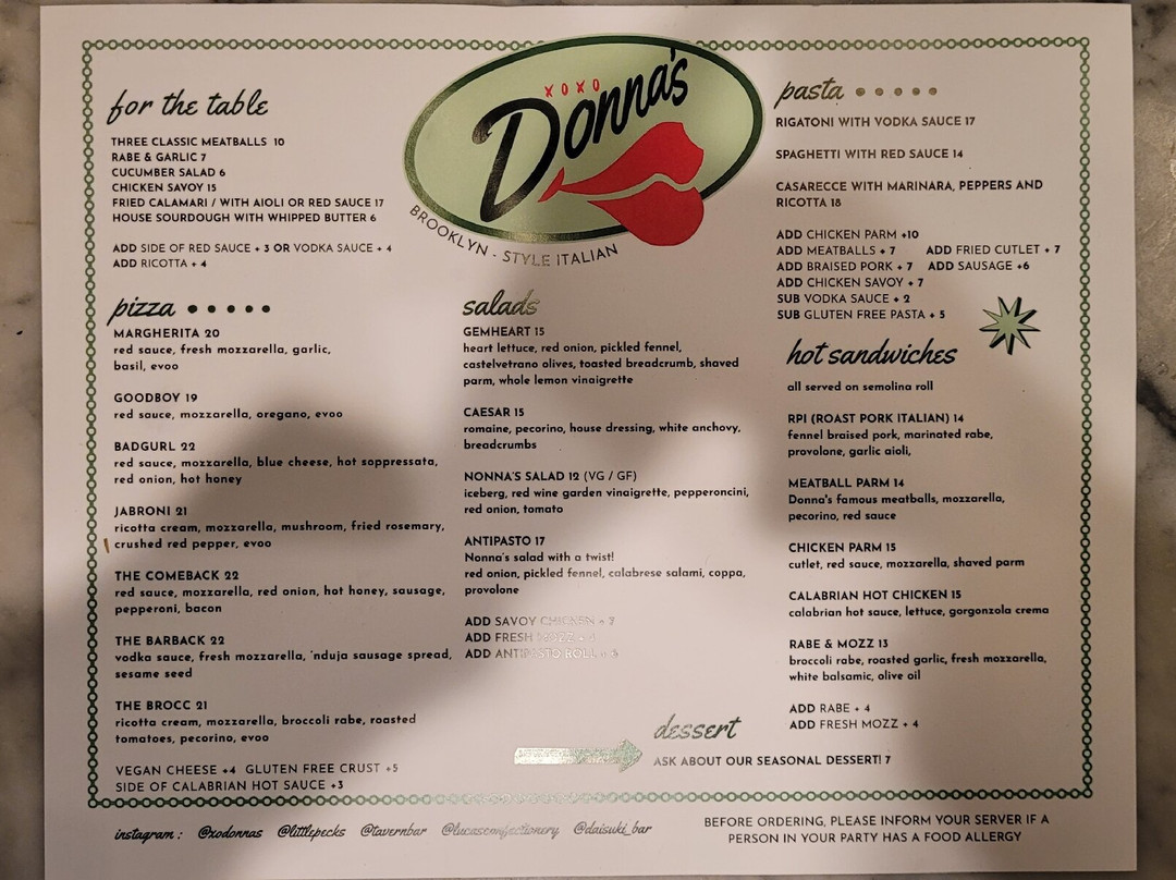 Donna's Italian Restaurant
