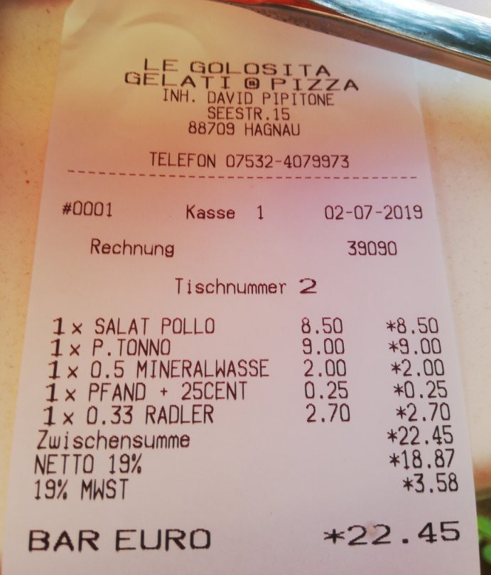 Gelateria e Pizzeria Le Golosita