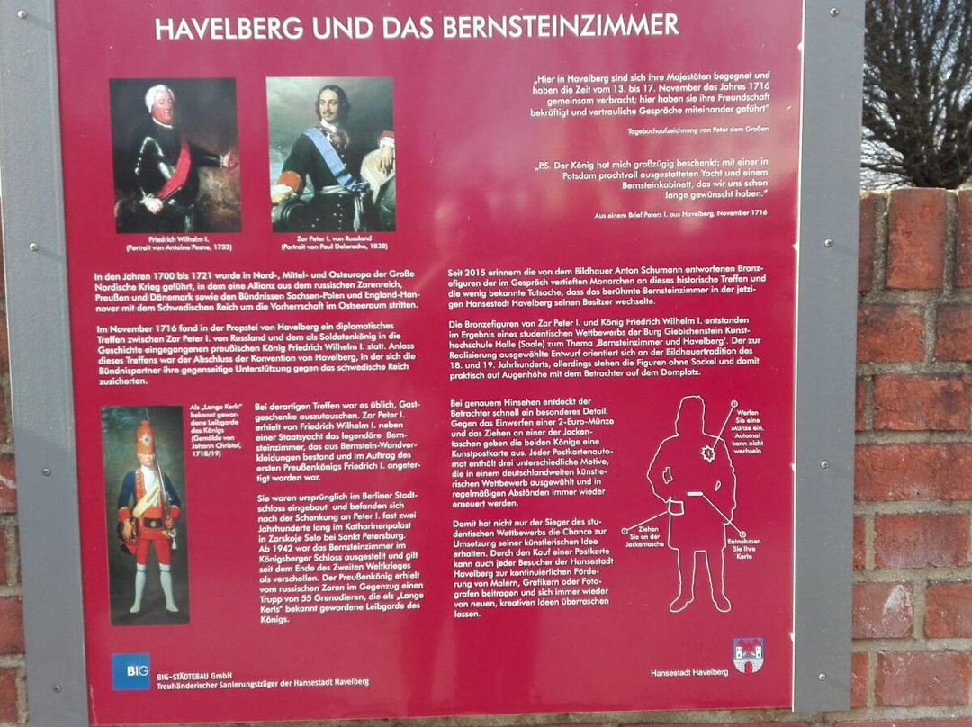 Bronzefiguren König Friedrich Wilhelm I. und Zar Peter I.景点图片