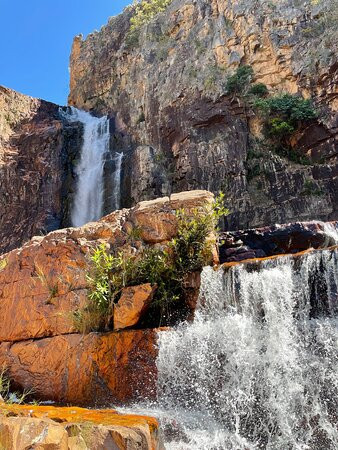 Vale do Rio Macaco waterfall景点图片