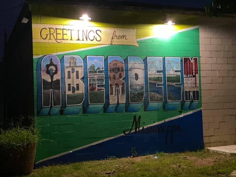 Greetings from Aberdeen Postcard Mural景点图片