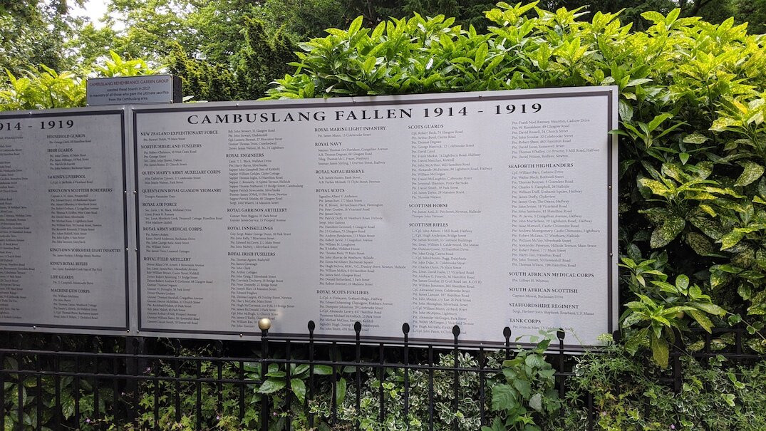 Cambuslang War Memorial景点图片