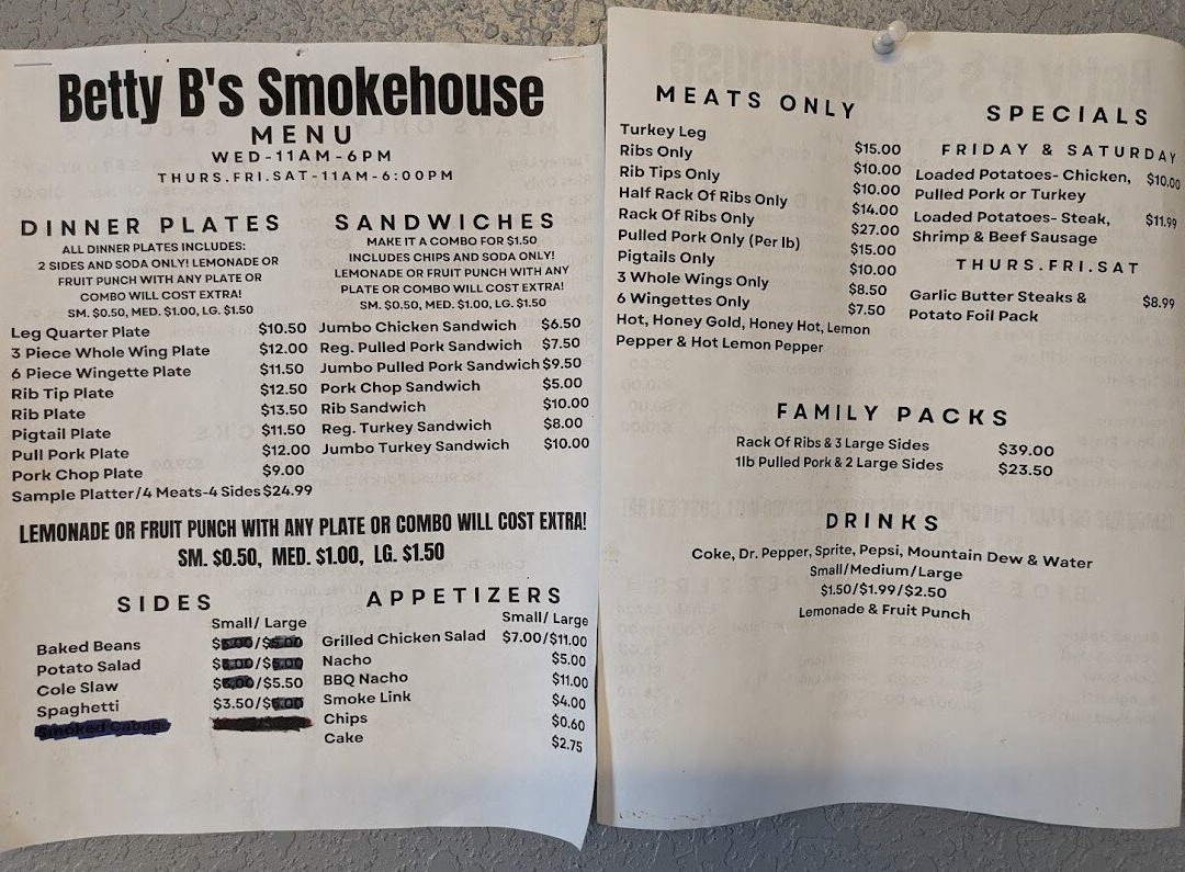 Betty B's Smoke House BBQ