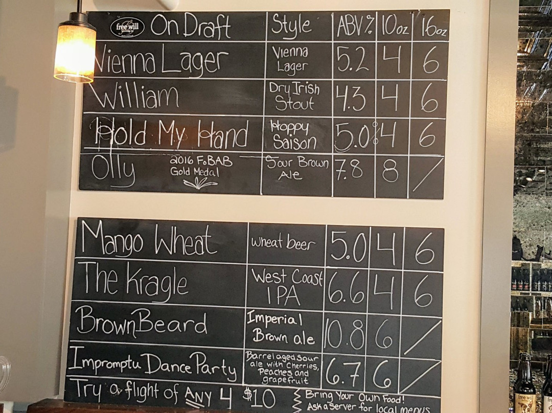 Free Will Brewing Taproom at Peddler's Village-Lahaska必去景点