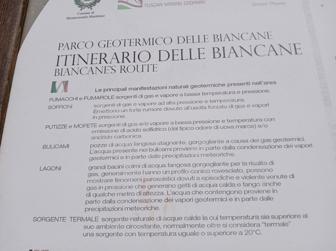 Parco Naturalistico Geotermico Delle Biancane-Monterotondo Marittimo必去景点