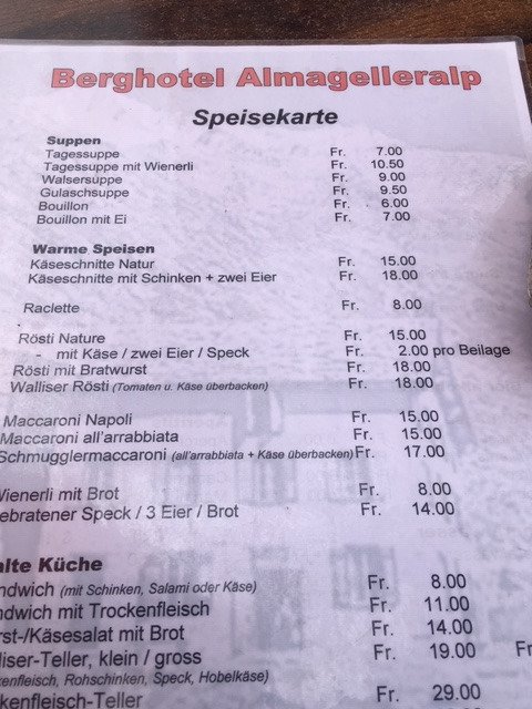 Berghotel Almagelleralp-餐饮