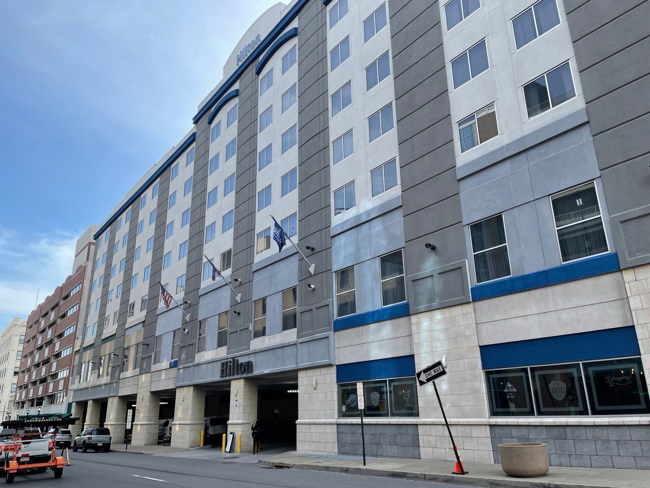 Hilton Scranton & Conference Center-浴室