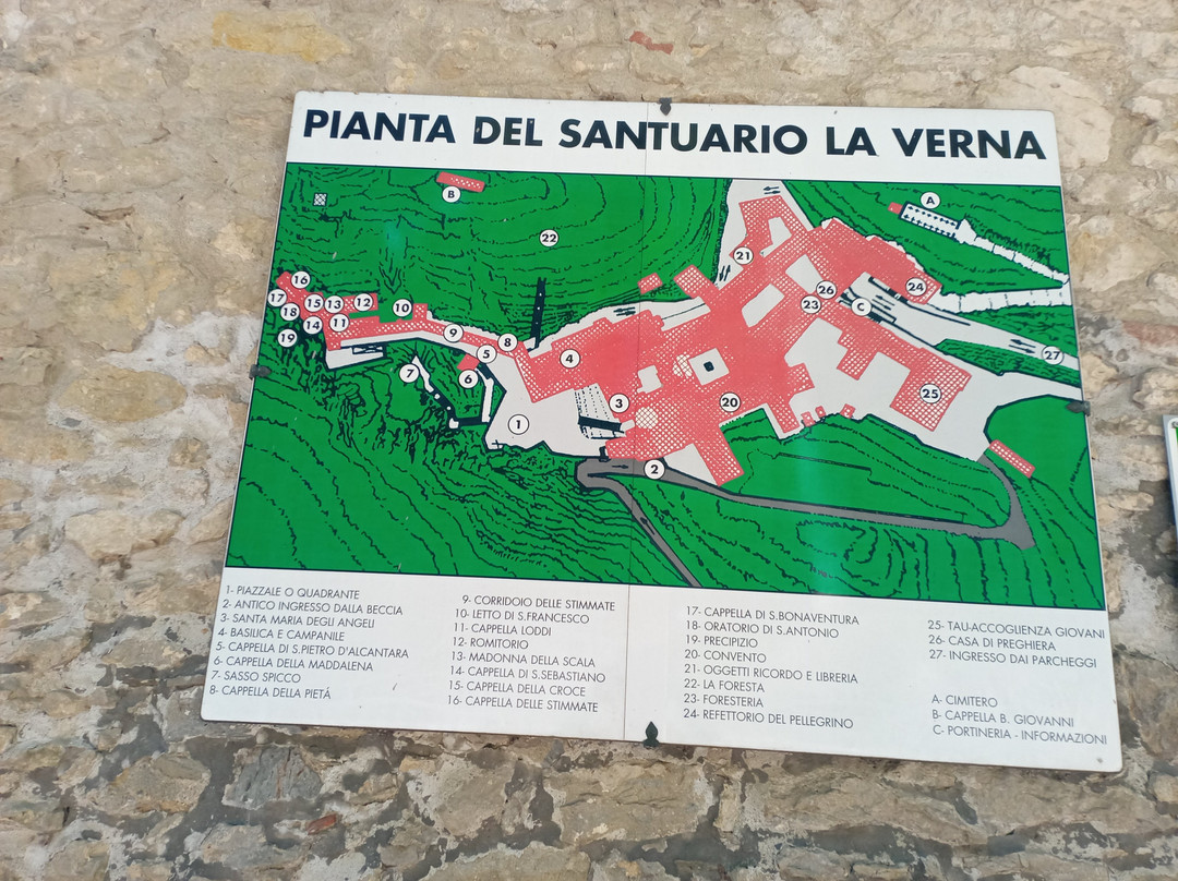 La Verna Santuario Francescano-Chiusi della Verna必去景点