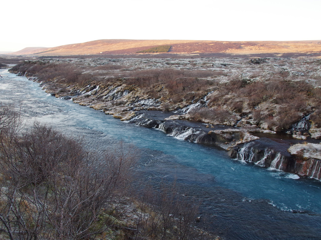 Hraunfossar Lava Waterfall-Hraunfossar必去景点