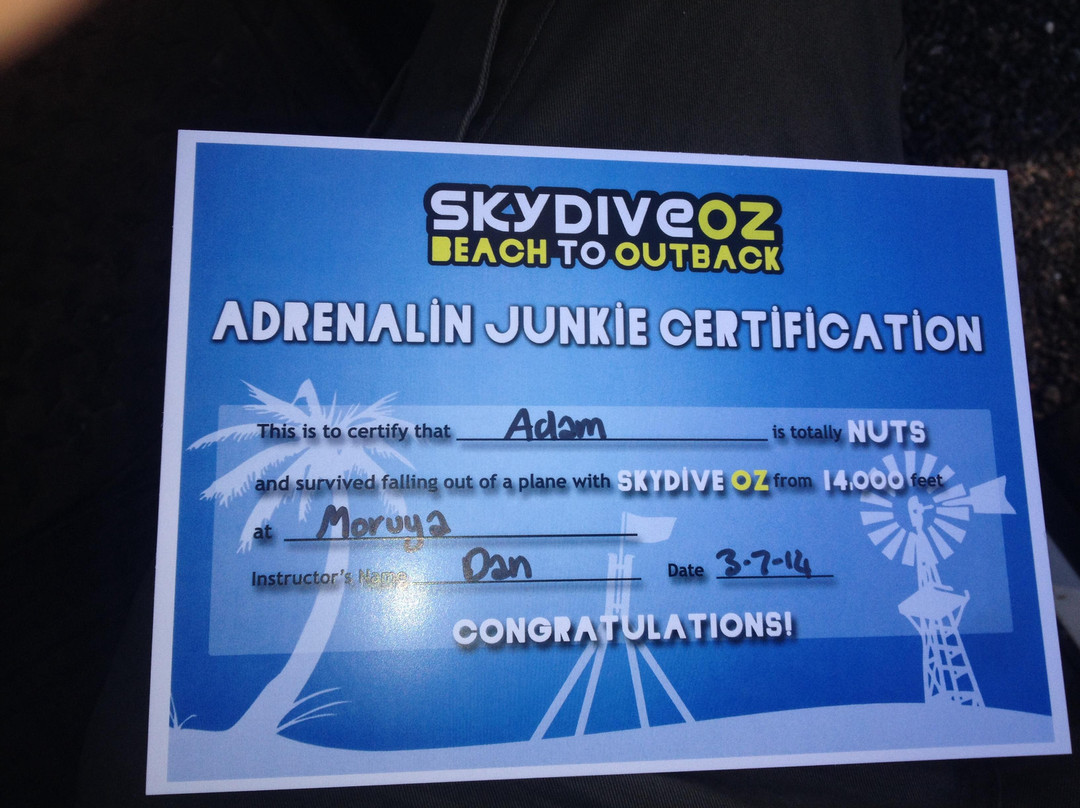 SkyDive Oz景点图片