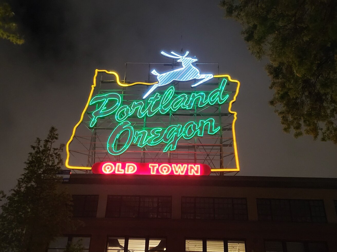 Portland Oregon Sign-波特兰必去景点