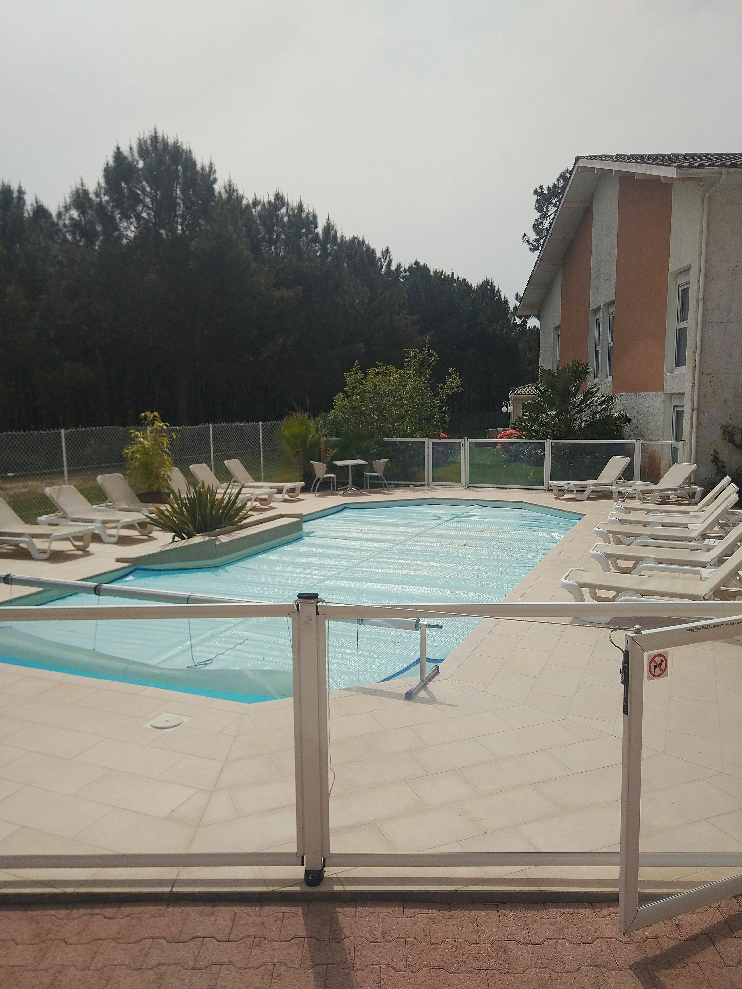 Hôtel Logis la Forestière-泳池