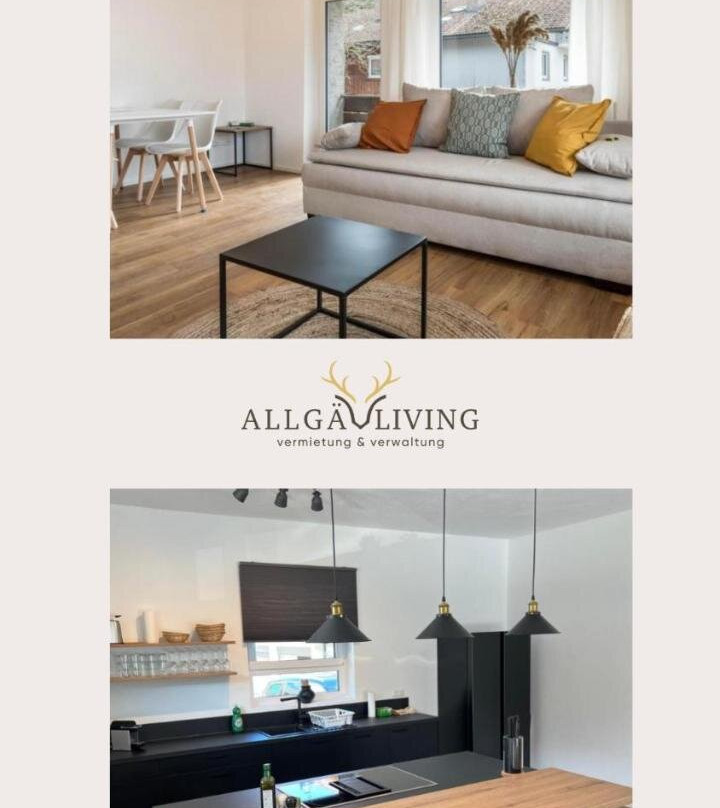 Allgau Ferienhaus 5 Apartments mit Sauna,Balkon, Garten und Privatparkplatz