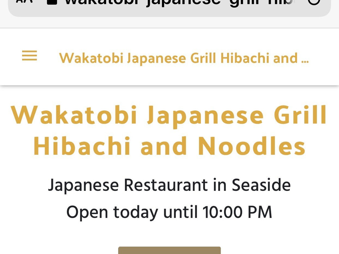 Wakatobi Japanese Grill Hibachi and Sushi