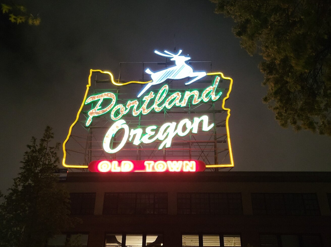 Portland Oregon Sign-波特兰必去景点