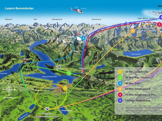 Helikopterflug Luzern-Beromünster-Neudorf必去景点
