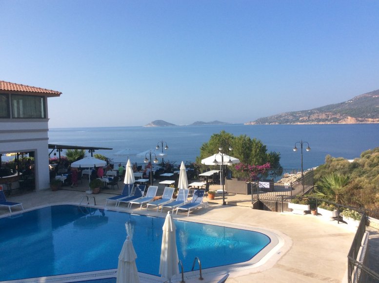 Kulube Hotel kalkan-泳池