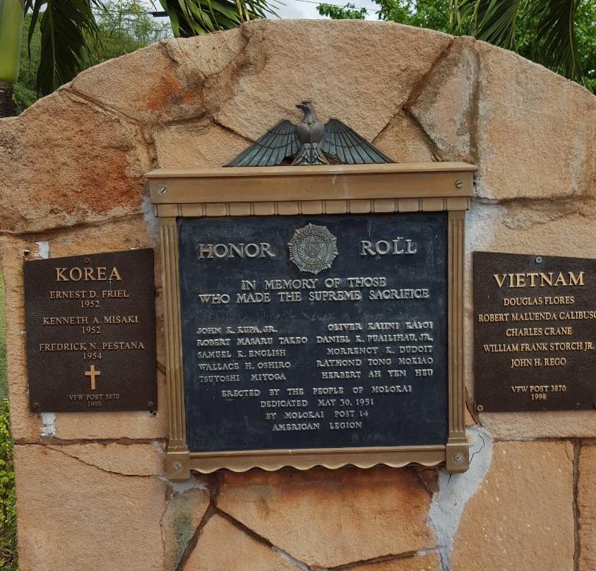 Molokai War Memorial-考纳卡卡伊必去景点