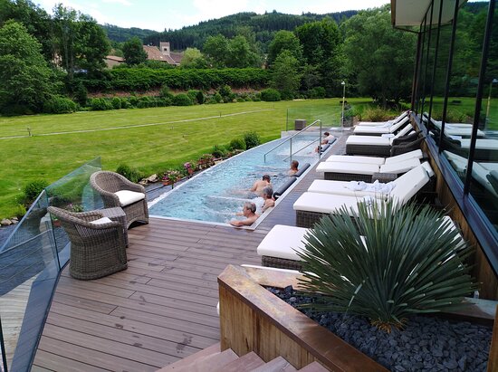 Hôtel Restaurant & SPA Julien-泳池