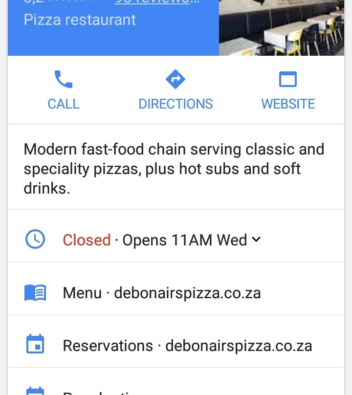 Debonairs Pizza Parys
