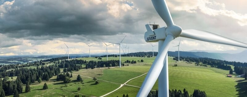 Windkraftwerk Juvent