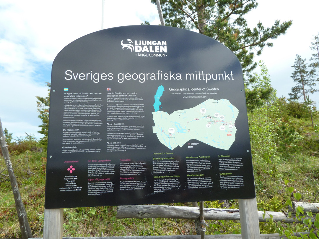 Sveriges Mittpunkt, Flataklocken景点图片