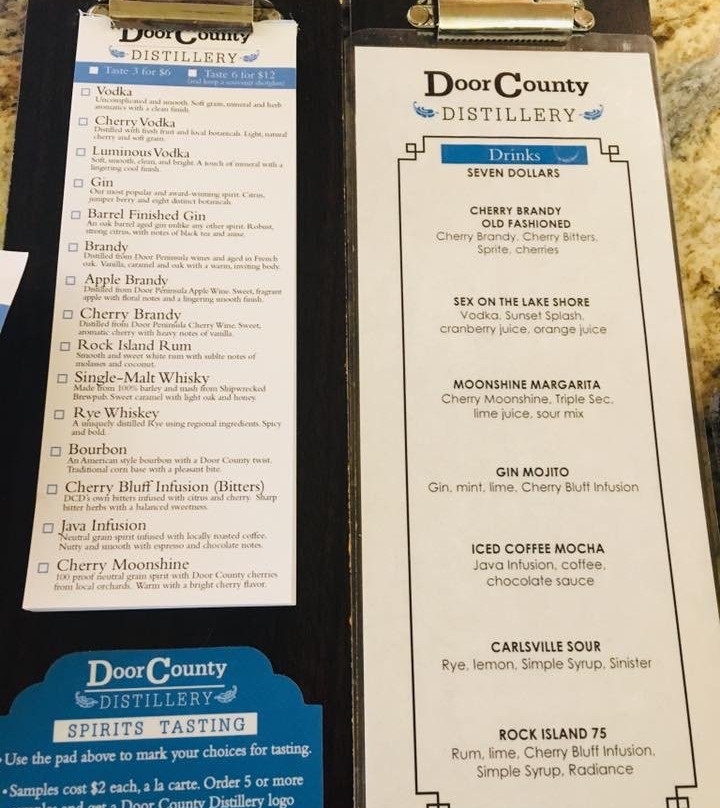 Door County Distillery-Egg Harbor必去景点