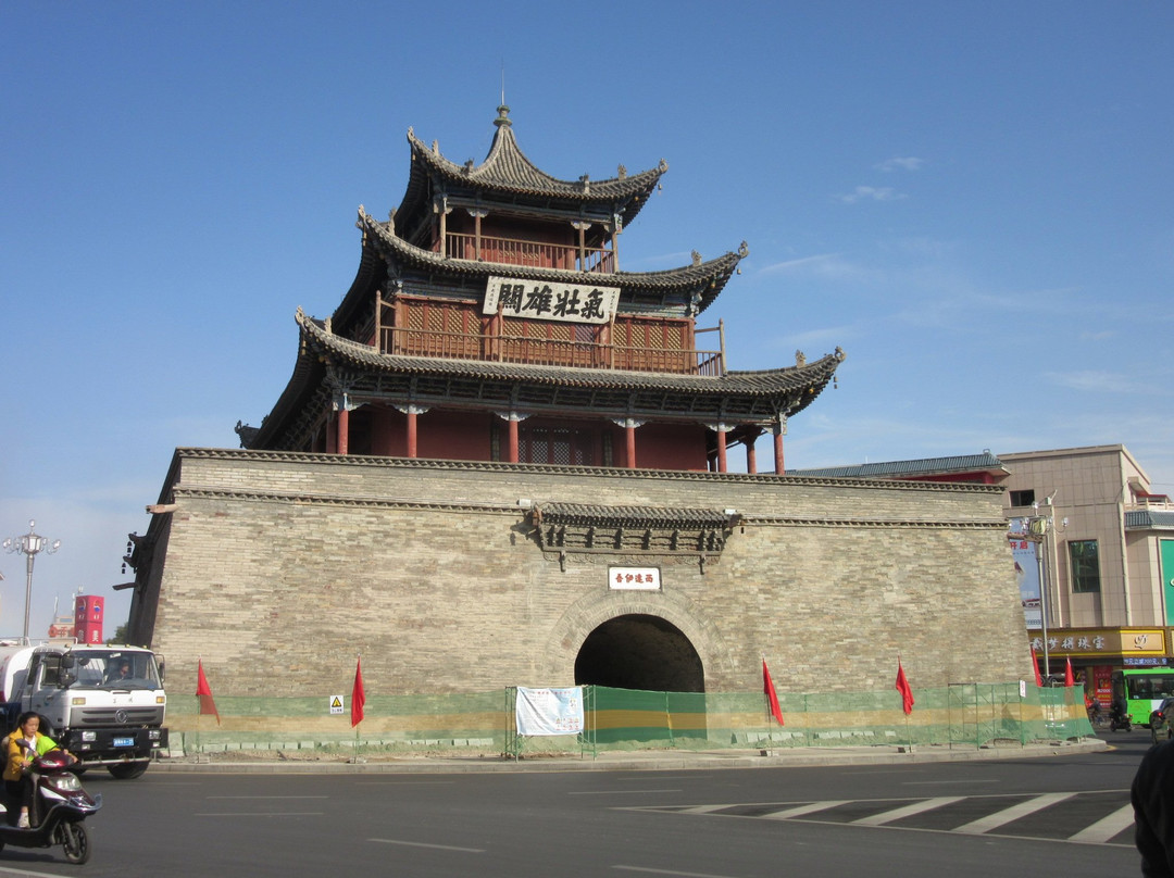 酒泉钟鼓楼景点图片