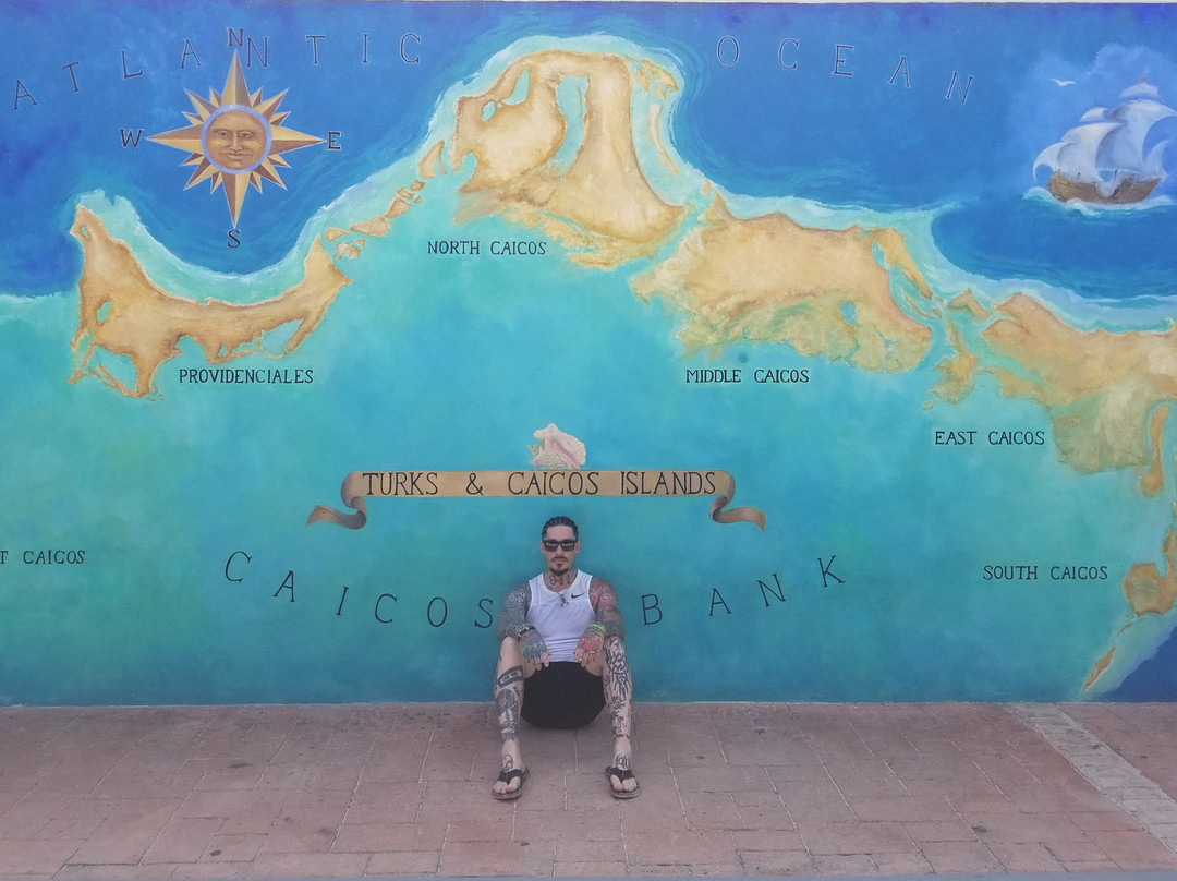 Turks and Caicos Map Mural景点图片
