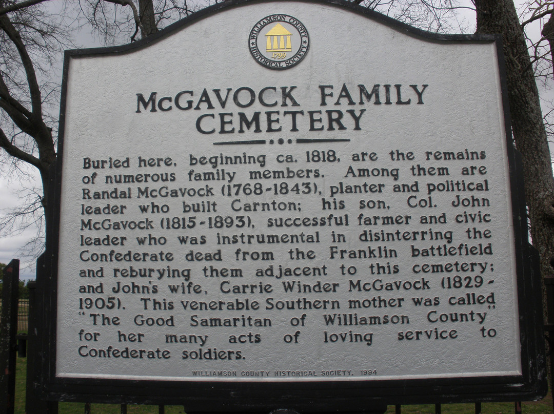 McGavock Confederate Cemetery-富兰克林必去景点