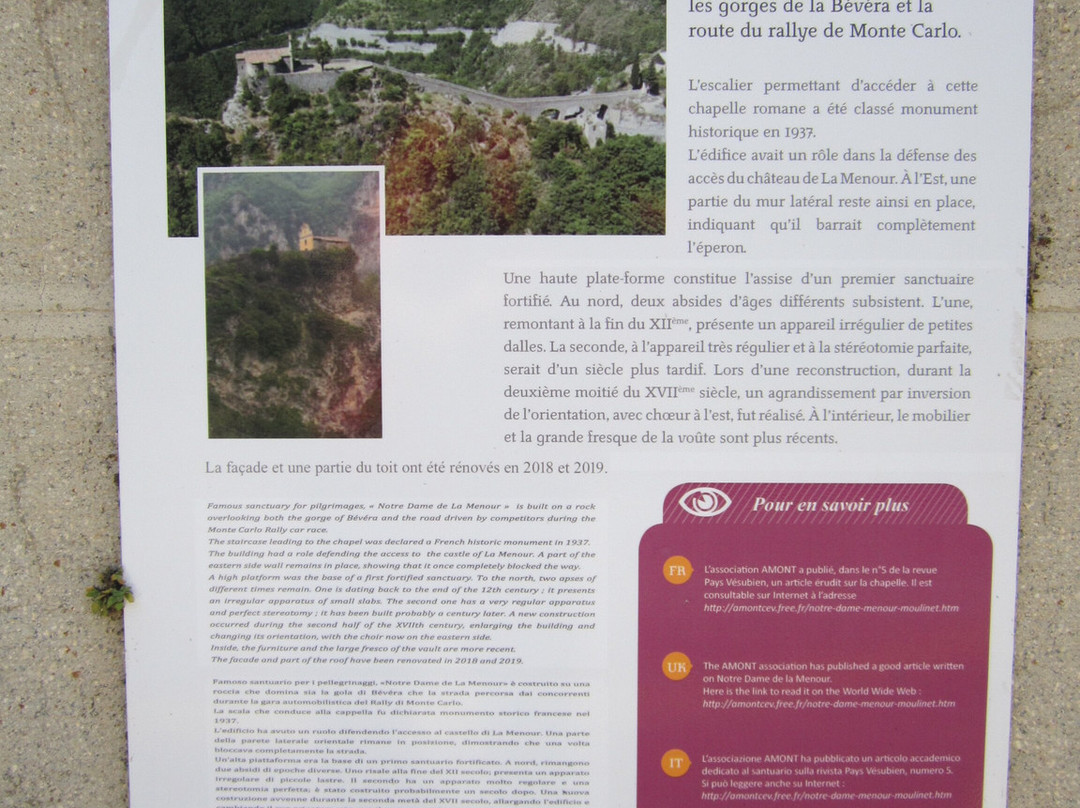 Notre-Dame de la Menour-Moulinet必去景点