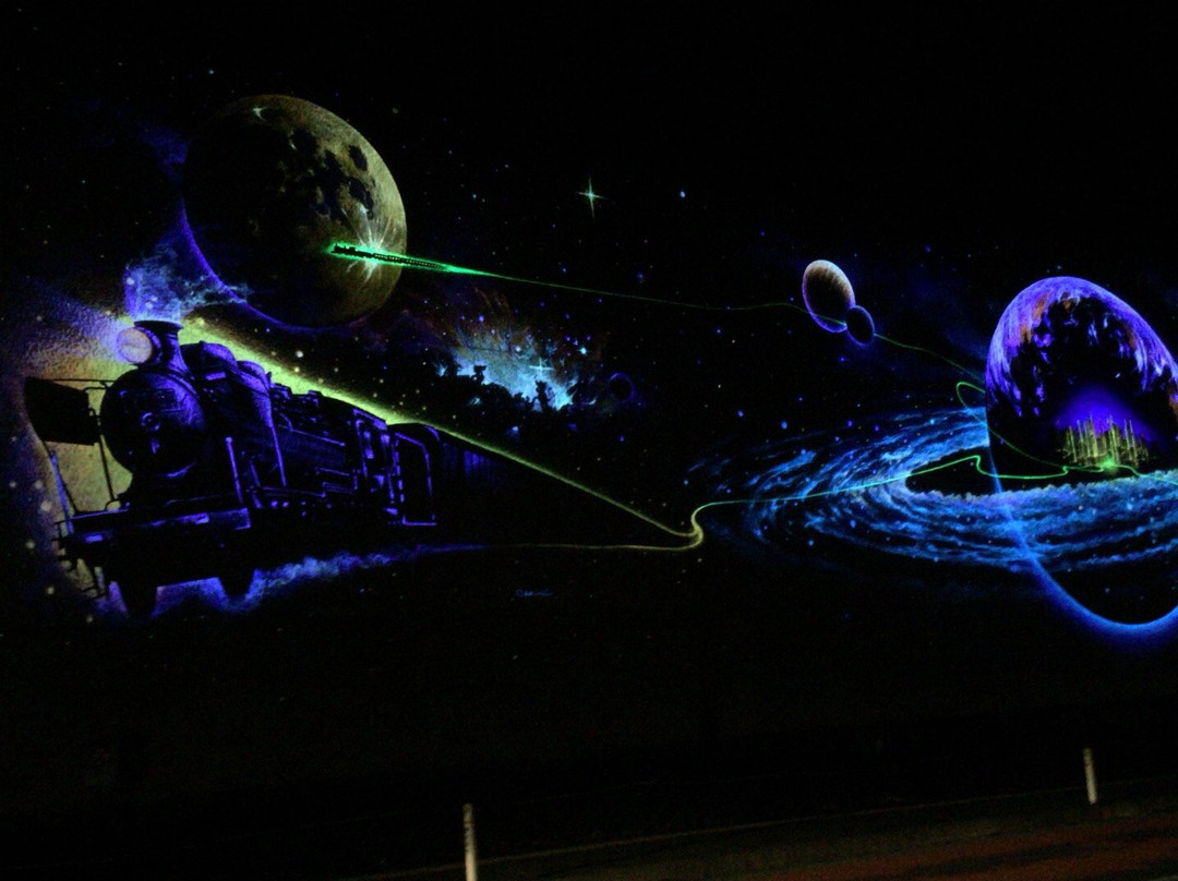 Future City Galaxy Earth Railway Mural-花卷市必去景点