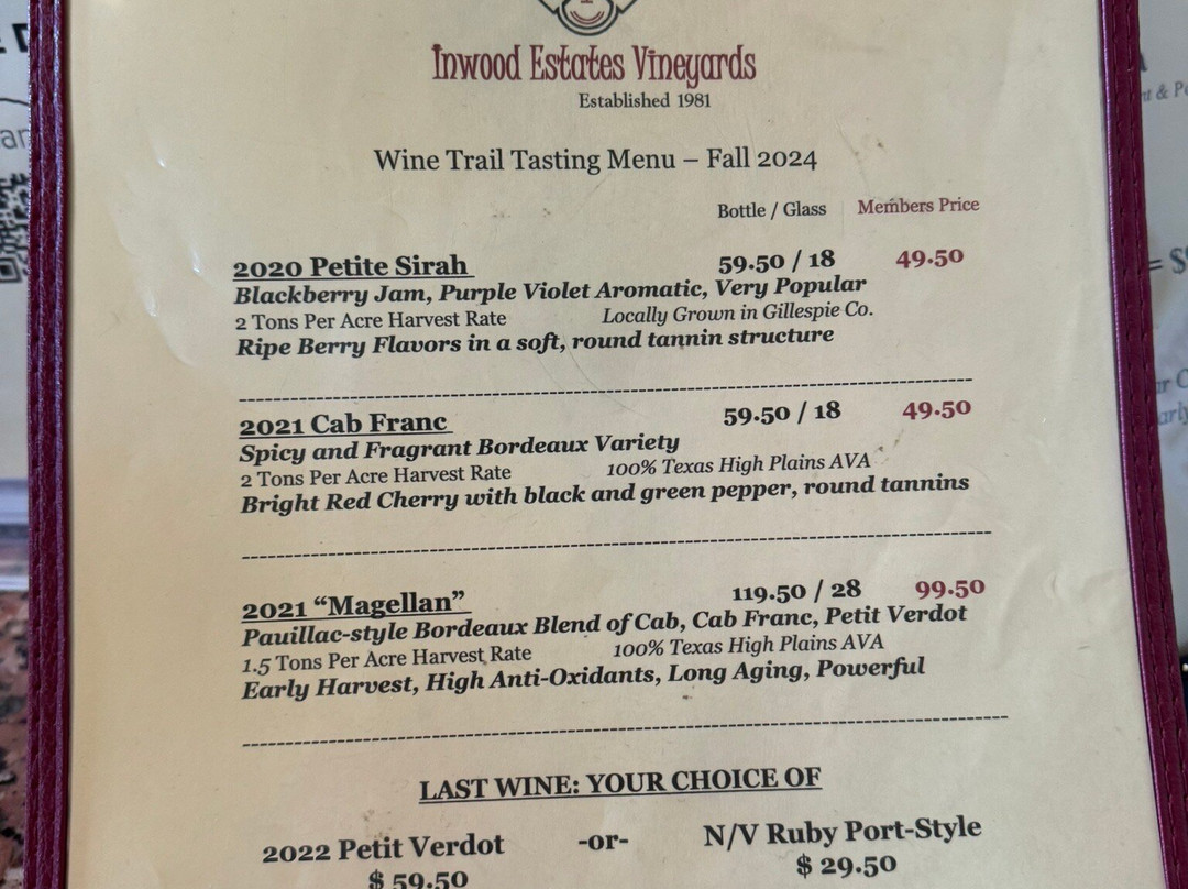 Inwood Estates Winery and Bistro-弗雷德里克斯堡必去景点