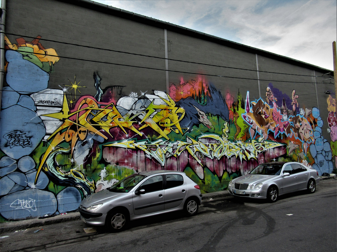 Fresque "Le corbeau et le sorcier"