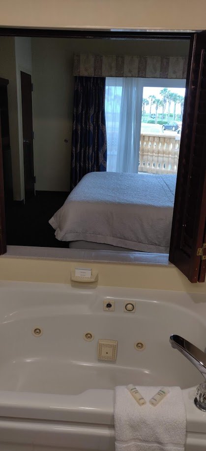 Hampton Inn & Suites St. Augustine-Vilano Beach-浴室