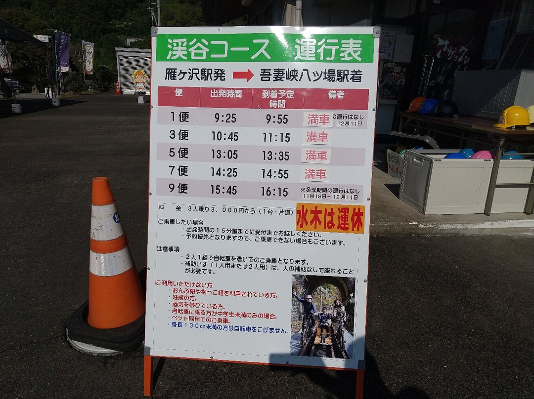 Agatsumakyo Rail Bike Agatta景点图片