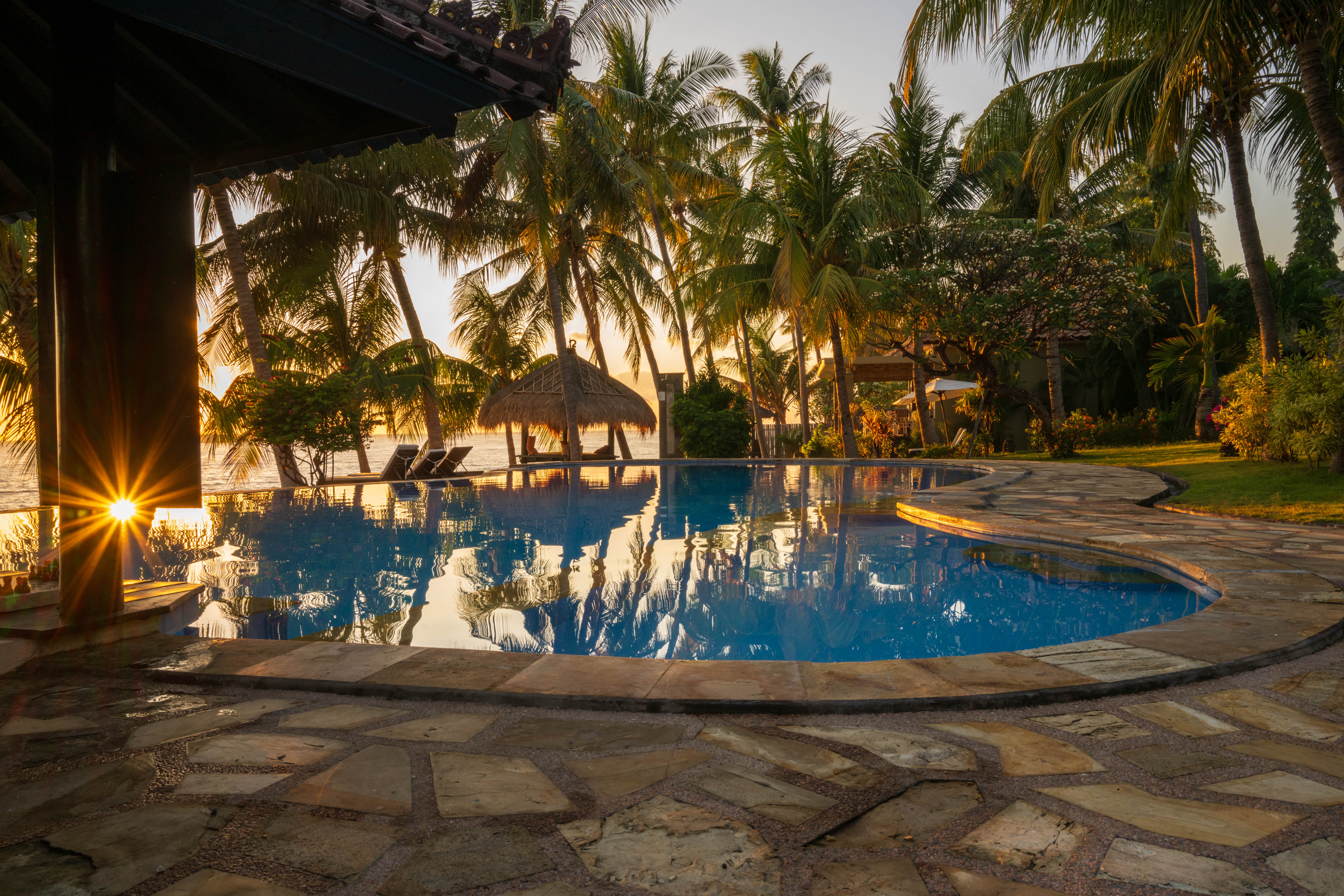 巴厘岛放松度假村-泳池