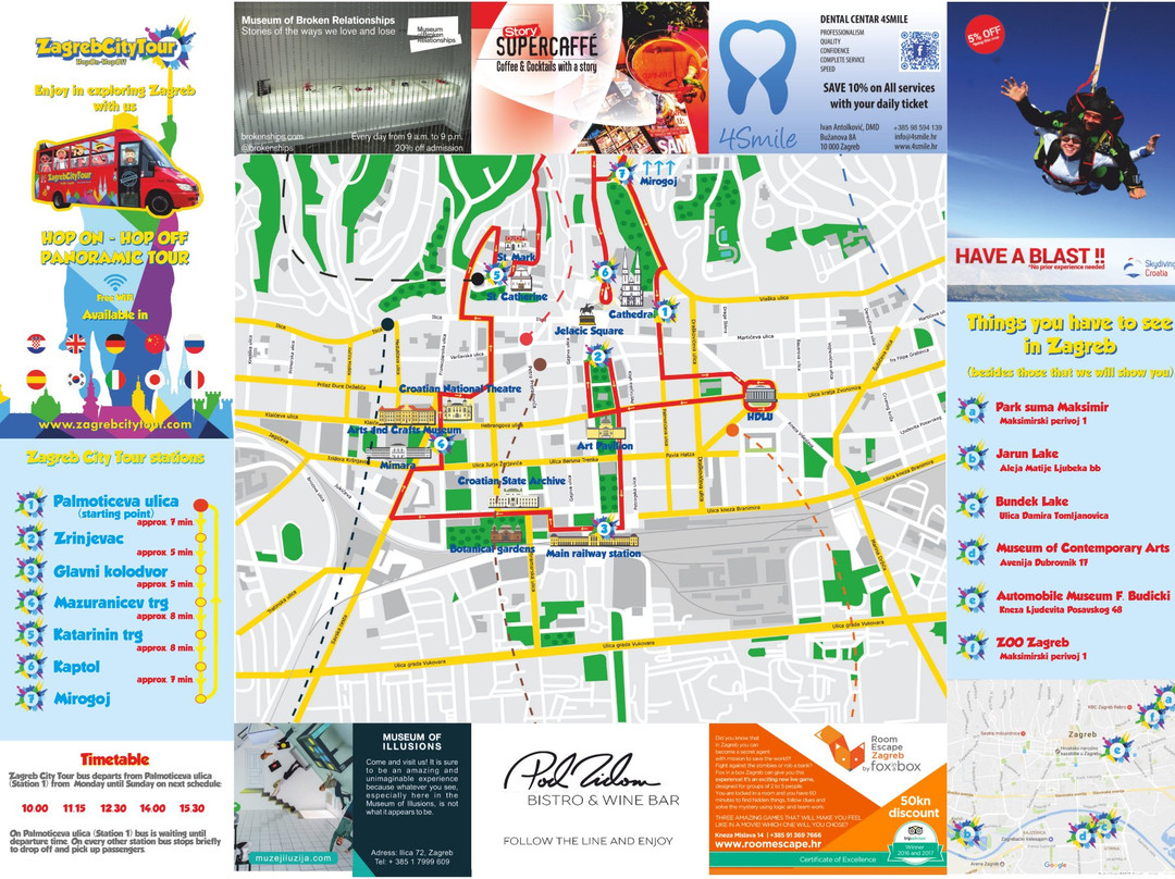 Hop-On Hop-Off Zagreb City Tour-萨格勒布必去景点