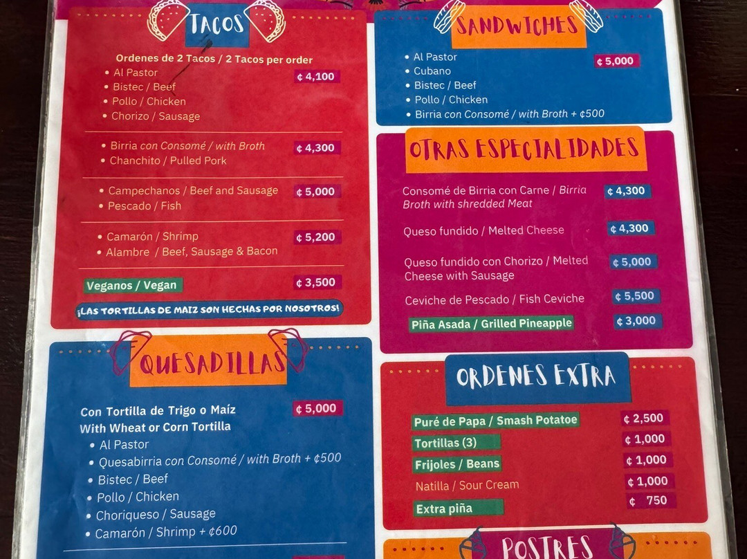 Punta Leona餐馆和美食-Taqueria Chanchitos