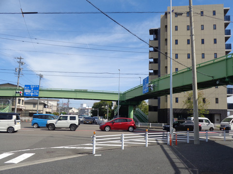 Nishibiwajima Town Crosswalk Bridge (Japan's first pedestrian bridge)