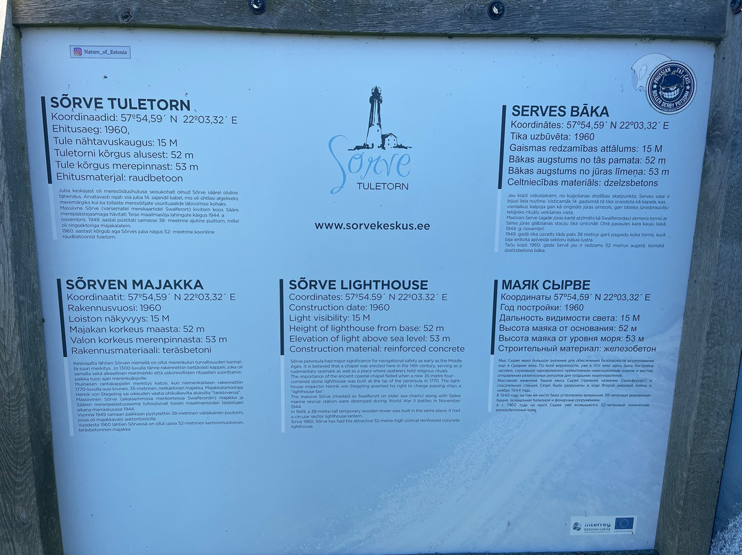 Sorve Lighthouse-Saaremaa必去景点