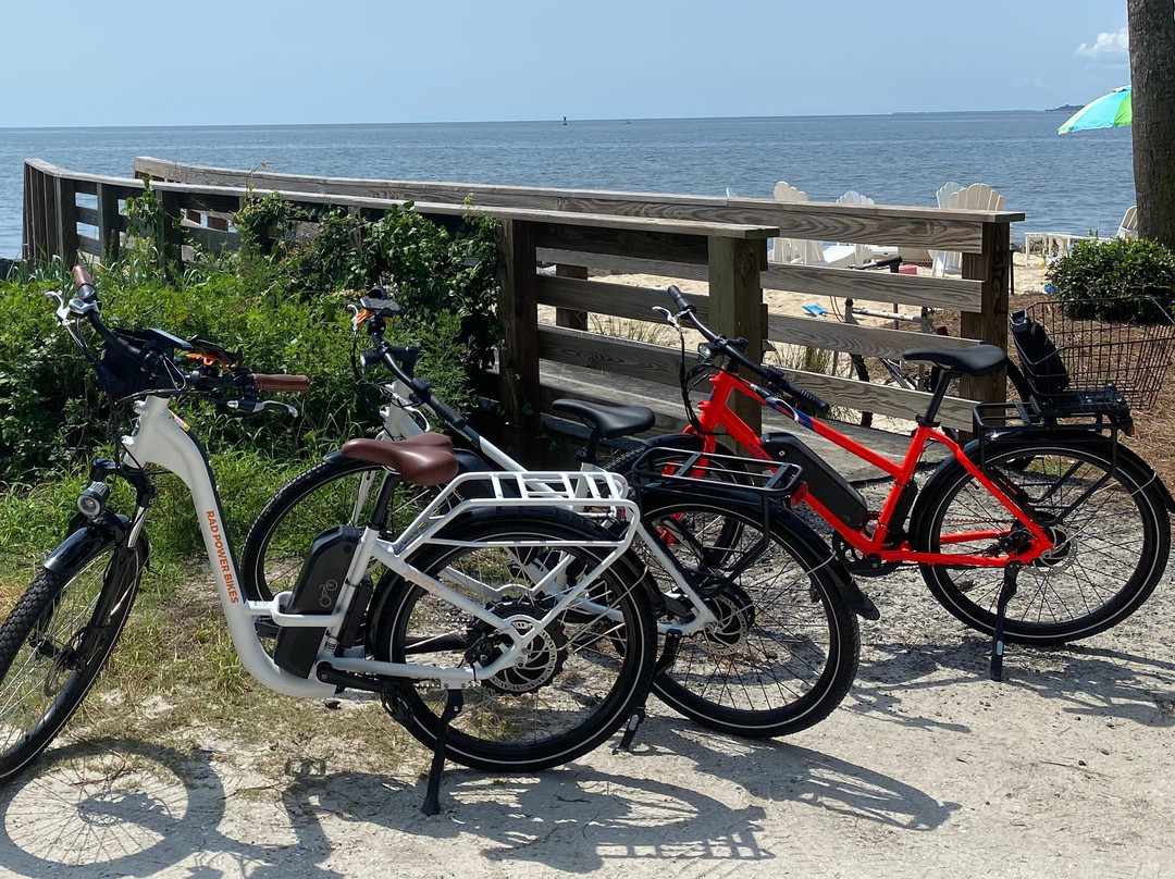 Electric Coast Island Bikes-圣西蒙斯岛必去景点