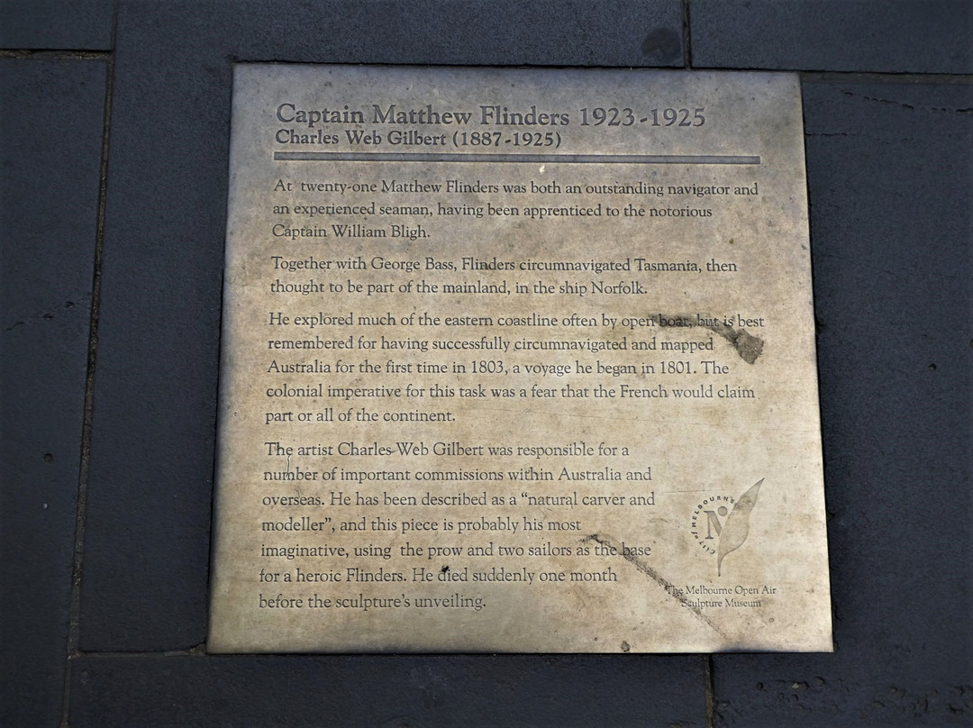 Captain Matthew Flinders Statue-墨尔本必去景点