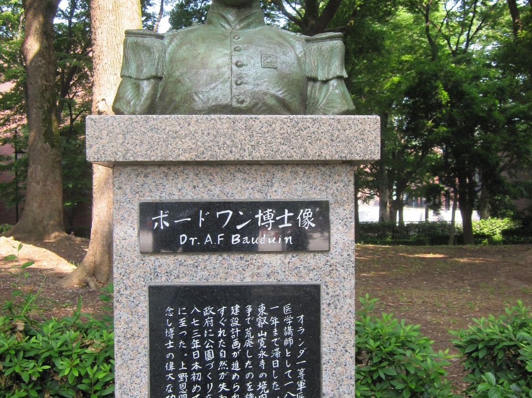 Dr. AF Bauduin Statue-Uenokoen必去景点